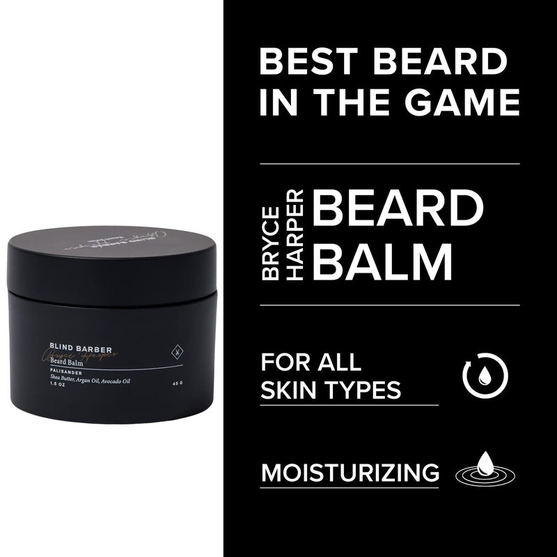 Blind Barber Bryce Harper Beard Balm - Moisturizing Facial Hair Wax with Beeswax, Jojoba & Avocado Seed Oils for Men (1.5oz / 45g) - Image 3